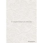 Embossed Sakura Cherry Blossom White Matte A4 Handmade, Recycled paper | PaperSource