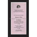 Leather Cobra Faux Leather Pink on Invitation example made from Handmade Recycled paper | PaperSource