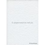 Chiffon Embossed | Bloom White Matte A4 fabric paper | PaperSource