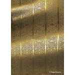 Flat Foil Eternity Border | Gold Foil on Gold Pearlescent Cotton A4 handmade recycled paper | PaperSource