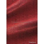 Flat Foil Eternity Border | Red Foil on Red Matte Cotton A4 handmade recycled paper | PaperSource