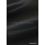 Foiled Eternity Black Foil on a Black Smooth Matte Handmade, Recycled A4 Paper | PaperSource