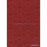 Foiled Eternity Red Foil on Red Smooth Matte Handmade, Recycled A4 Paper | PaperSource