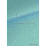 Glitter Fine | Tiffany Blue 120gsm specialty A4 paper - curled | PaperSource
