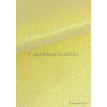 Glitter Fine | Buttercup Yellow 120gsm specialty A4 paper - curled | PaperSource