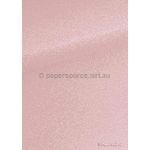 Glitter Fine | Ballerina Pink 120gsm specialty A4 paper - curled | PaperSource