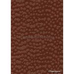 Leather Cheetah Red Brown Embossed Faux Leather Handmade Recycled paper | PaperSource