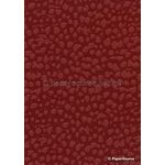 Leather Cheetah Red Embossed Faux Leather Handmade Recycled paper | PaperSource
