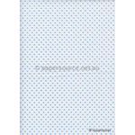 Precious Metals | Bead White with Blue Raised Pattern on Chiffon A4 | PaperSource