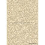 Embossed Pebble Cream Pearlescent A4 handmade recycled paper