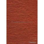 Rustic Ridge | Red B Metallic handmade with a rough bark-like texture. A recycled, A4 paper | PaperSource