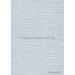 Embossed Burlap Ice Blue Pearlescent A4 handmade, recycled paper