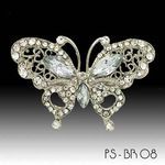 Embellishment | Brooch Butterfly, 60x40mm, A Grade Czech Crystal Diamantes for maximum sparkle | PaperSource