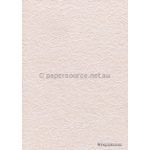 Embossed Espalier Ice Baby Pink Pearlescent A4 handmade, recycled paper | PaperSource