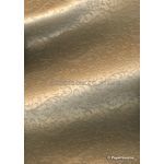 Embossed Espalier Gold Pearlescent A4 handmade, recycled paper | PaperSource