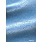 Embossed Espalier Pastel Blue Pearlescent A4 recycled paper | PaperSource