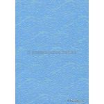 Embossed Espalier Pastel Blue Pearlescent A4 recycled paper | PaperSource