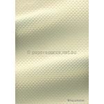 Embossed Diamond Quilt Gold Shimmer Pearlescent A4 paper | PaperSource