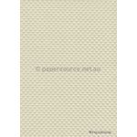 Embossed Diamond Quilt Cream Pearl Pearlescent A4 paper | PaperSource