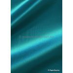 Silk Charmeuse Aqua, a fabric backed onto a 90 gsm A4 paper and embosses and prints well | PaperSource