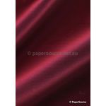 Silk Charmeuse Deep Red, a fabric backed onto a 90 gsm A4 paper and embosses and prints well | PaperSource