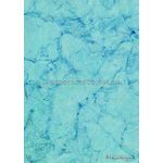 Batik Plain - Aqua Blue 200gsm Handmade Recycled Paper | PaperSource