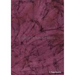 Batik Plain - Maroon 200gsm Handmade Recycled Paper | PaperSource