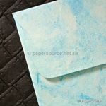 Envelope 150sq | Batik Light Blue with Silver 10pack 120gsm envelope | PaperSource