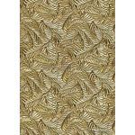 Embossed Foil | Fern Gold Foil on Ivory Matte Cotton, handmade recycled A4 paper | PaperSource