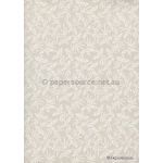 Japanese Mill | A delicate Crane pattern printed in pearl ink on matte white 200gsm board | PaperSource