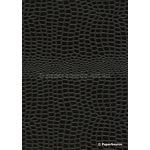 Leather Cobra Black Embossed Faux Leather Handmade Recycled paper | PaperSource