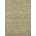 Chiffon Print | Paisley Sage Chiffon with Silver Glitter Floral Vine Print, A4 | PaperSource