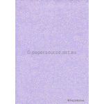 Chiffon Print | Snowbell Lilac Purple Chiffon with White Small Floral pattern, A4 | PaperSource