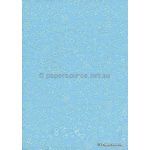 Chiffon Print | Snowbell Pastel Blue Chiffon with White Small Floral pattern, A4 | PaperSource