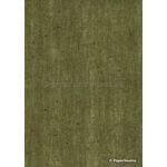 Precious Metal | Tiny Heart Gold raised foil tiny hearts and swirls pattern on Sage Green Chiffon, a sheer shimmery A4 fabric sheet | PaperSource