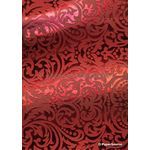 Flat Foil Red Foil on Red Pearlescent Cotton A4 handmade recycled paper | PaperSource