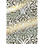 Flat Foil Gold Foil on White Matte Cotton A4 handmade recycled paper | PaperSource