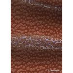 Leather Cheetah Red Brown Embossed Faux Leather Handmade Recycled paper | PaperSource