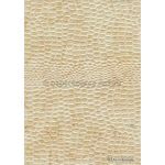 Leather Cobra Batik Cream Gold No. 2 Embossed Faux Leather Handmade Recycled paper | PaperSource