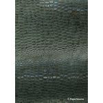 Leather Cobra Batik Forest Green No. 11 Embossed Faux Leather Handmade Recycled paper | PaperSource