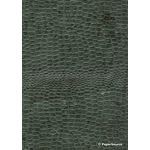Leather Cobra Batik Forest Green No. 11 Embossed Faux Leather Handmade Recycled paper | PaperSource