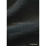 Leather Lugarno Crocodile Black Sheen Embossed Faux Leather Handmade Recycled paper | PaperSource