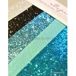 Passion Pack Glitterati | A mix of coarse and fine glitter papers in a mix of colours. 5 sheets in each pack | PaperSource