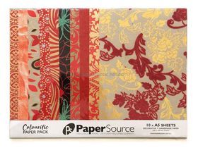 Colourific Red No.2, Handmade, Recycled paper, 10pk | PaperSource
