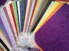 Colourific | 40+ sheets of A5 size, handmade recycled silk paper in a range of styles | PaperSource