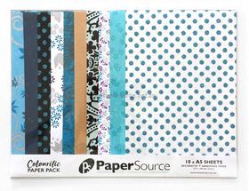 Colourific Blue No.1, Handmade, Recycled paper, 10pk | PaperSource