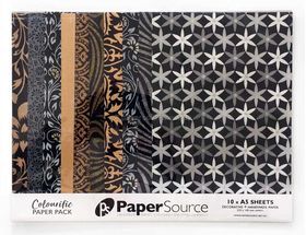 Colourific Black No.3, Handmade, Recycled paper, 10pk | PaperSource