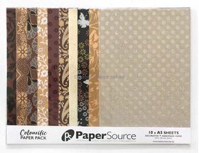 Colourific Brown No.3, Handmade, Recycled paper, 10pk | PaperSource