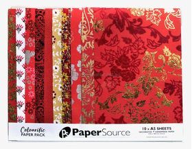 Colourific Red No.1, Handmade, Recycled paper, 10pk | PaperSource