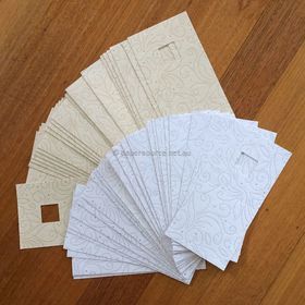 Clearance Square Handmade Card Blanks White, Ivory, Beige